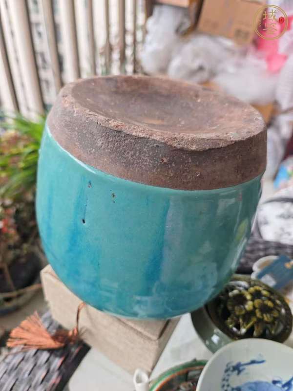 古玩陶瓷民國石灣窯窯變釉罐真品鑒賞圖