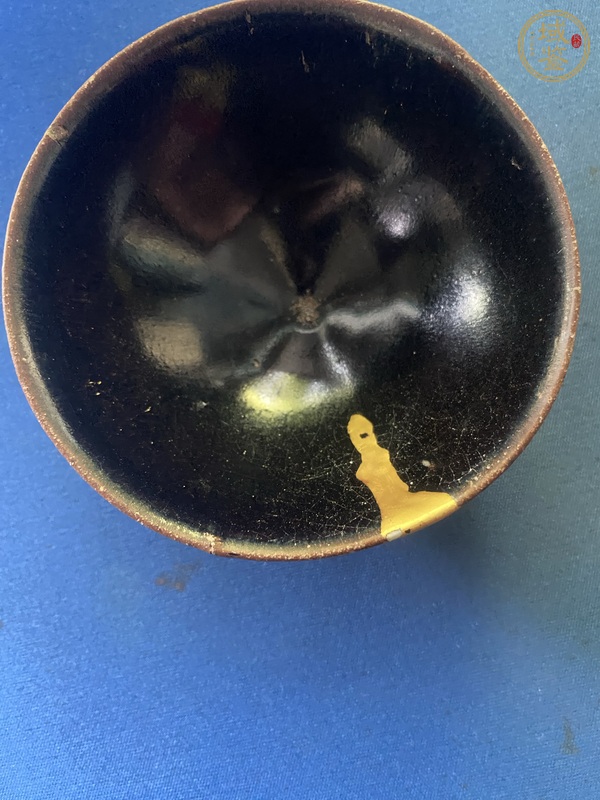 古玩陶瓷福清窯黑釉茶盞真品鑒賞圖