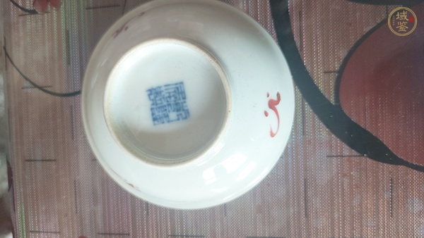 古玩陶瓷胭脂彩小盤真品鑒賞圖