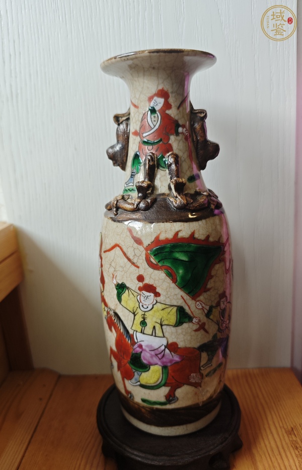 古玩刀馬人瓶真品鑒賞圖