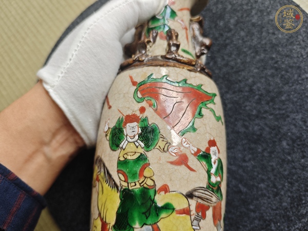 古玩陶瓷刀馬人瓶真品鑒賞圖