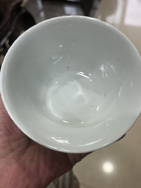 古玩陶瓷山水紋青花杯拍賣，當前價格8800元