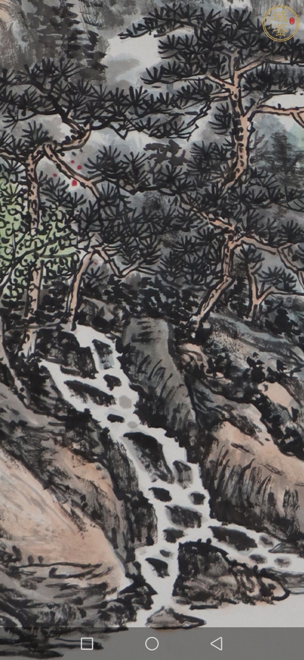 古玩字畫春山清泉真品鑒賞圖