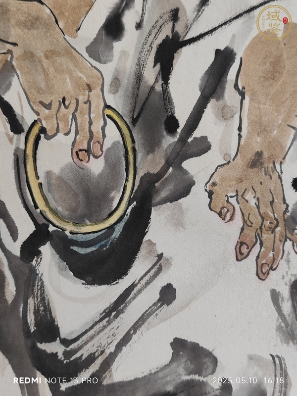 古玩字畫伏虎羅漢真品鑒賞圖