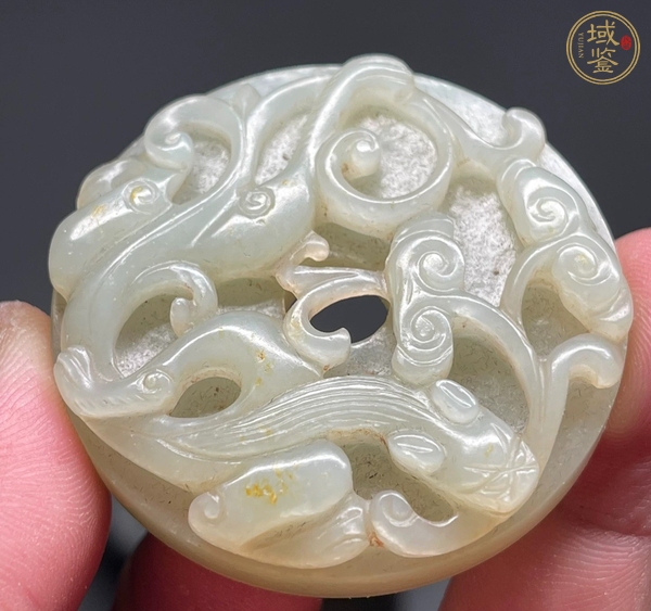 古玩玉器和田玉雕“螭龍紋璧”真品鑒賞圖