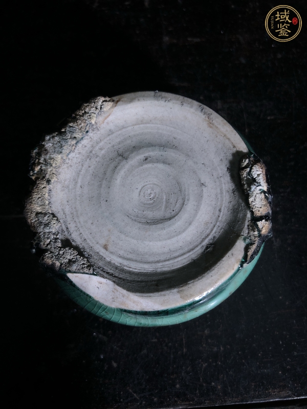 古玩陶瓷綠釉香爐真品鑒賞圖