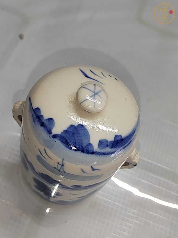 古玩陶瓷青花蓋盅真品鑒賞圖