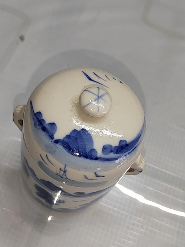 古玩陶瓷青花蓋盅拍賣，當(dāng)前價格400元