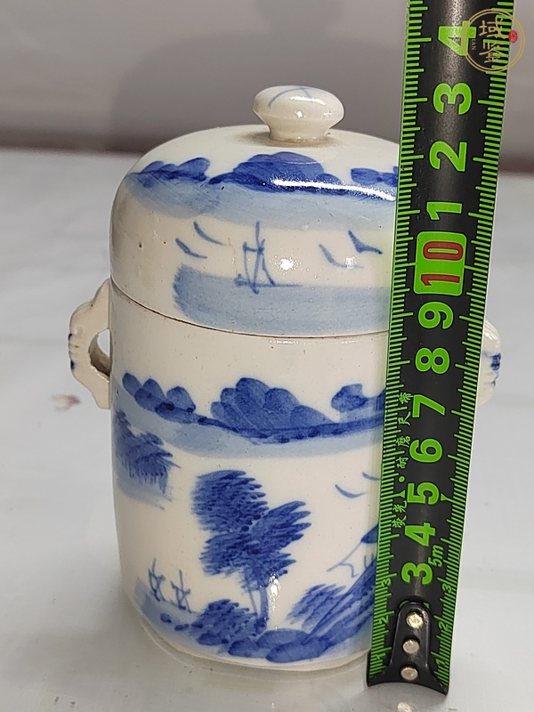 古玩陶瓷青花蓋盅真品鑒賞圖