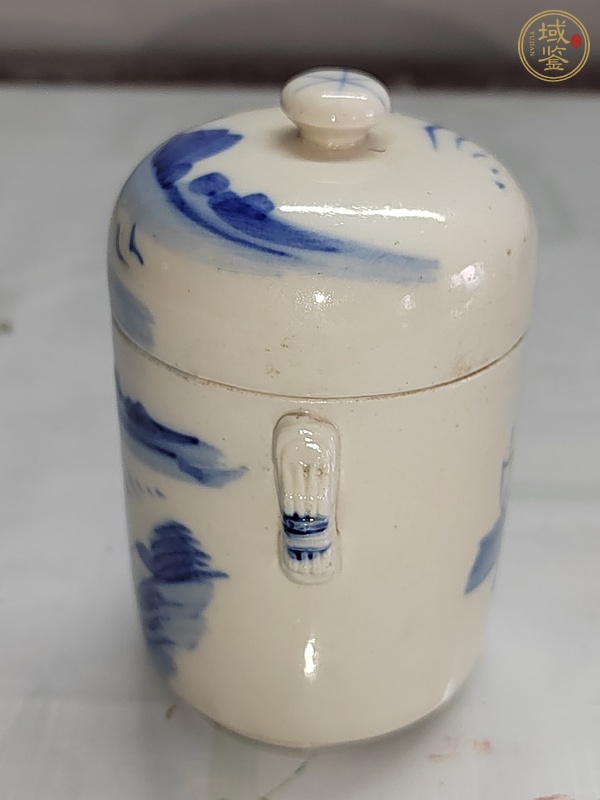 古玩陶瓷青花蓋盅真品鑒賞圖