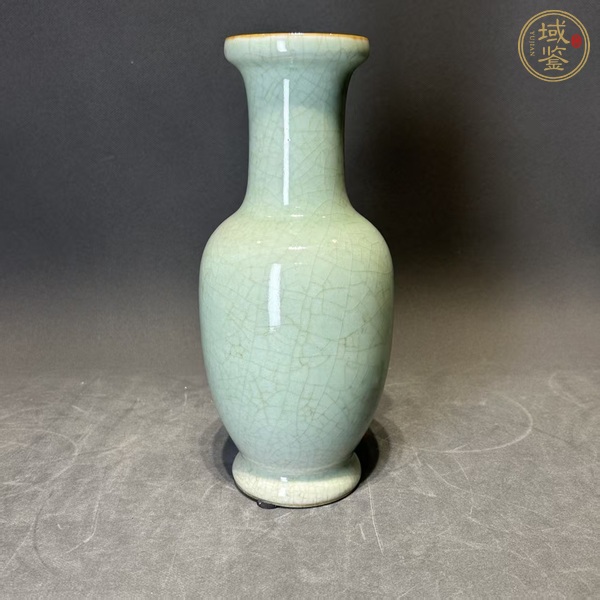 古玩陶瓷哥釉花蘭瓶真品鑒賞圖
