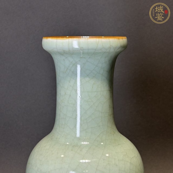 古玩陶瓷哥釉花蘭瓶真品鑒賞圖