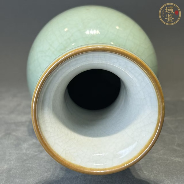 古玩陶瓷哥釉花蘭瓶真品鑒賞圖