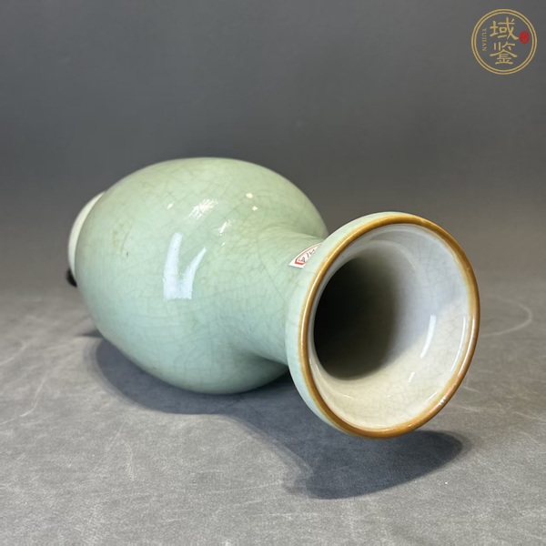 古玩陶瓷哥釉花蘭瓶真品鑒賞圖