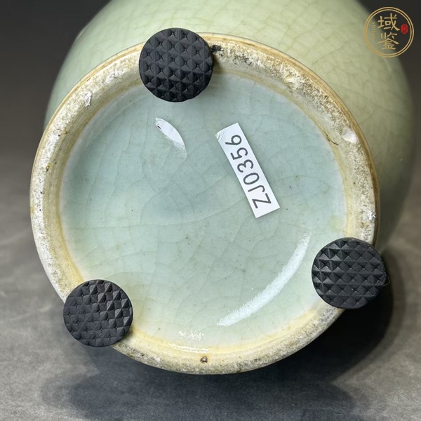 古玩陶瓷哥釉花蘭瓶真品鑒賞圖