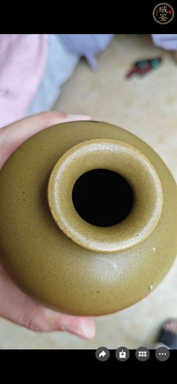 古玩陶瓷茶葉末瓶真品鑒賞圖