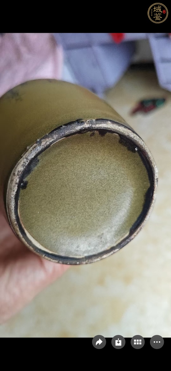 古玩陶瓷茶葉末瓶真品鑒賞圖