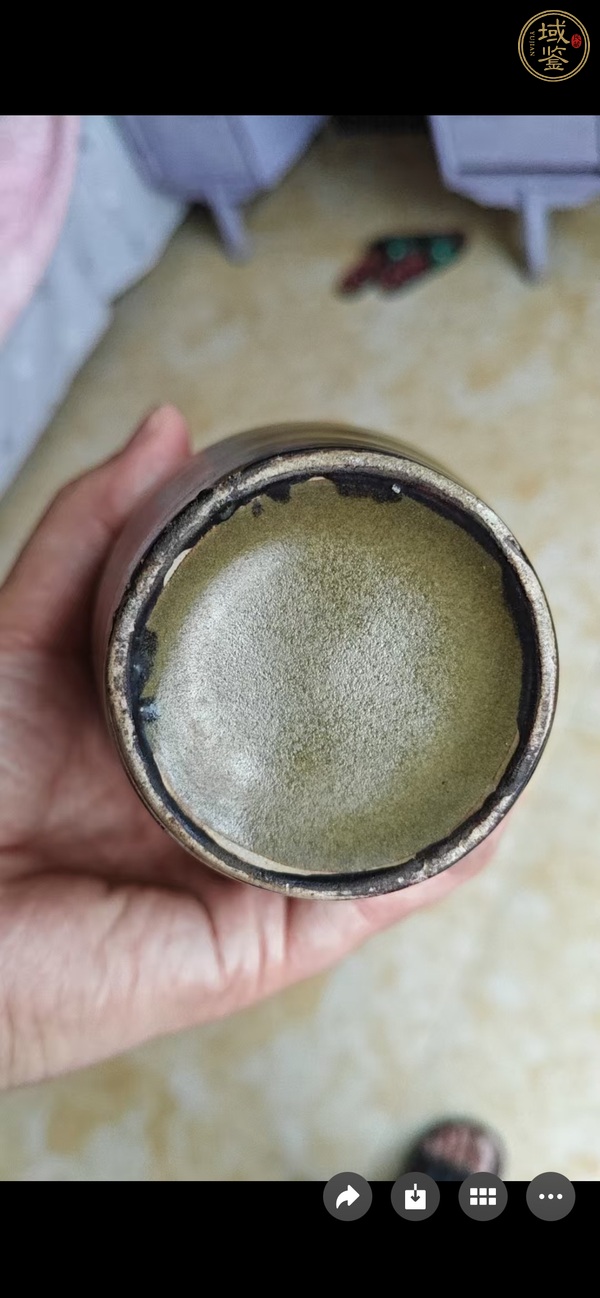古玩陶瓷茶葉末瓶真品鑒賞圖