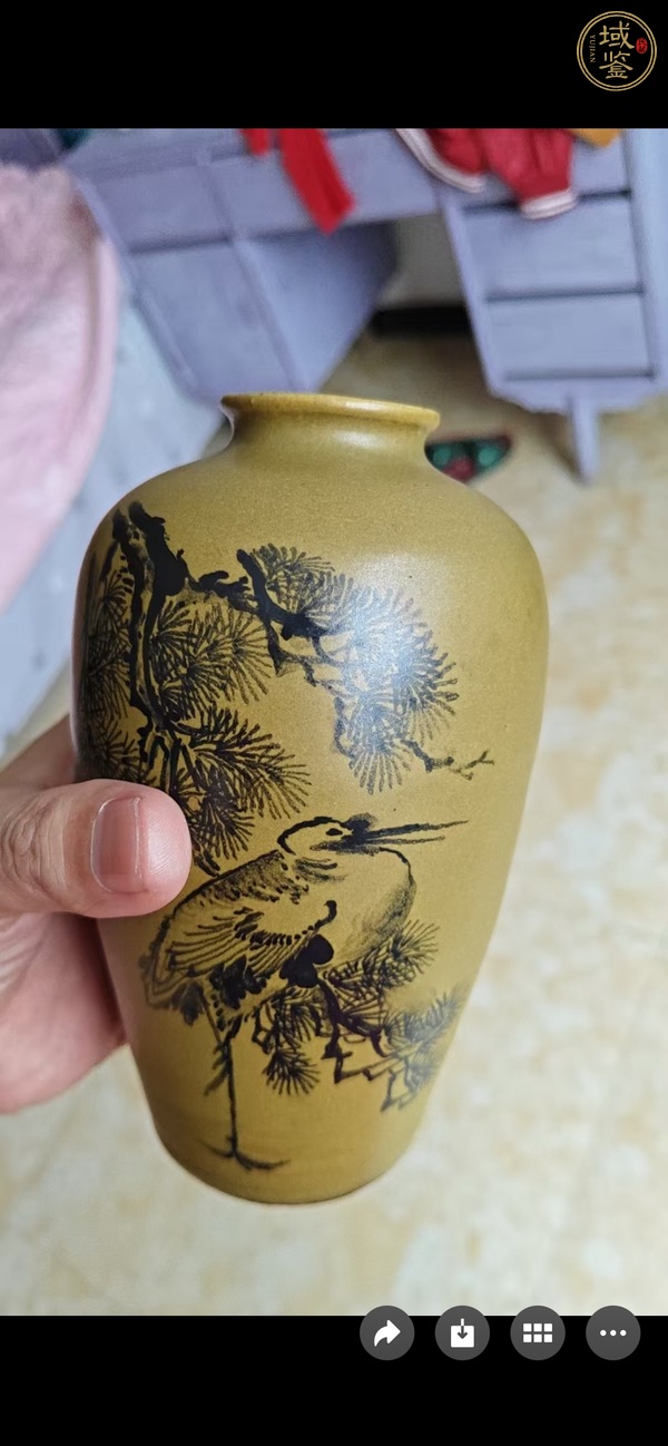 古玩陶瓷茶葉末瓶真品鑒賞圖