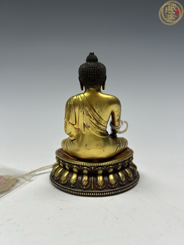 古玩銅器銅鎏金釋迦摩尼真品鑒賞圖