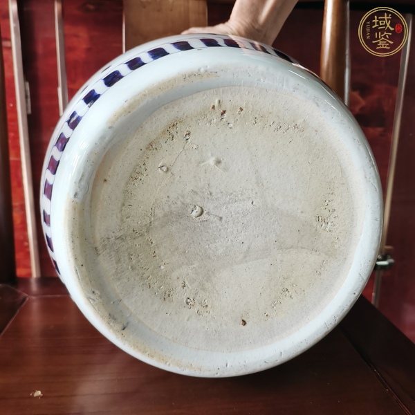 古玩陶瓷青花卷缸真品鑒賞圖