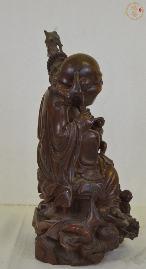 古玩雜項(xiàng)彌勒木雕真品鑒賞圖
