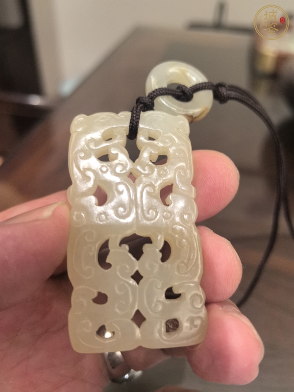 古玩玉器雙龍佩真品鑒賞圖