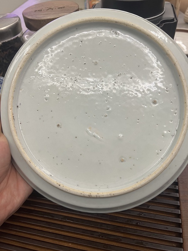 古玩陶瓷青花山水人物盤拍賣，當前價格4800元