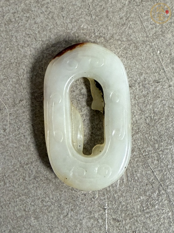 古玩仿古螭龍紋玉環真品鑒賞圖
