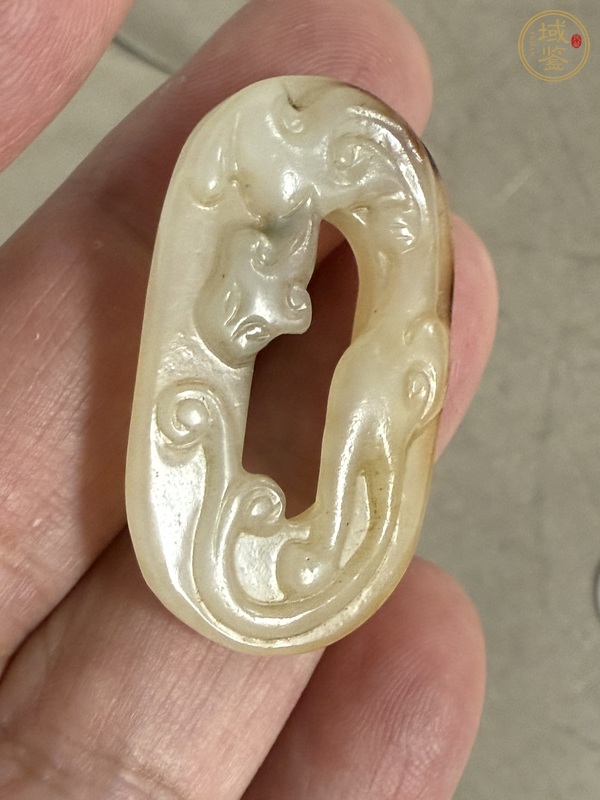 古玩玉器仿古螭龍紋玉環(huán)真品鑒賞圖