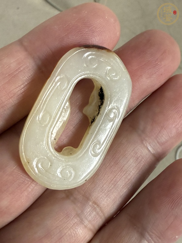 古玩玉器仿古螭龍紋玉環(huán)真品鑒賞圖