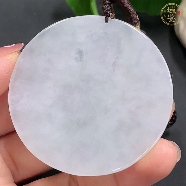 古玩玉器天然翡翠雕刻千手觀音掛件真品鑒賞圖