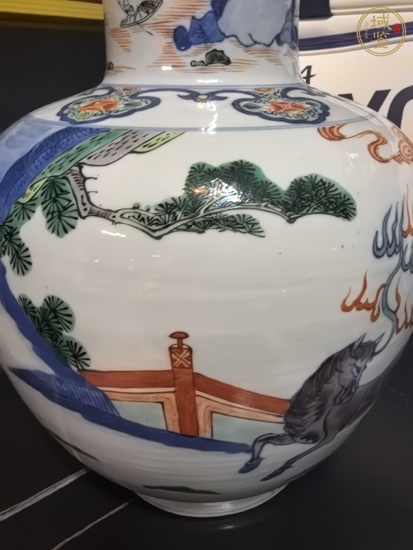 古玩陶瓷五彩瓶真品鑒賞圖