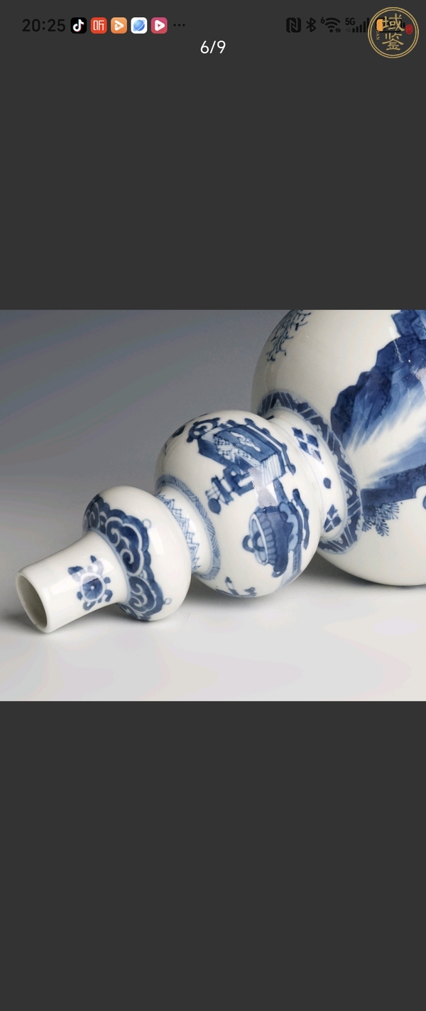 古玩陶瓷青花葫蘆瓶真品鑒賞圖