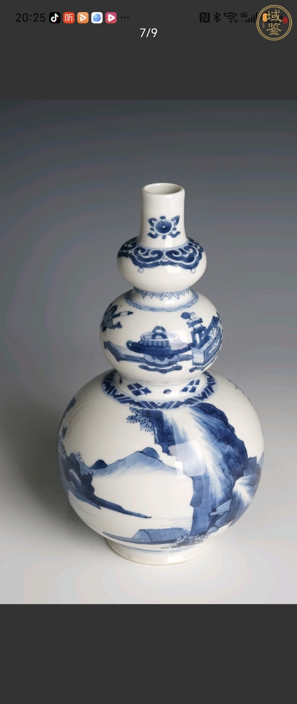 古玩陶瓷青花葫蘆瓶真品鑒賞圖