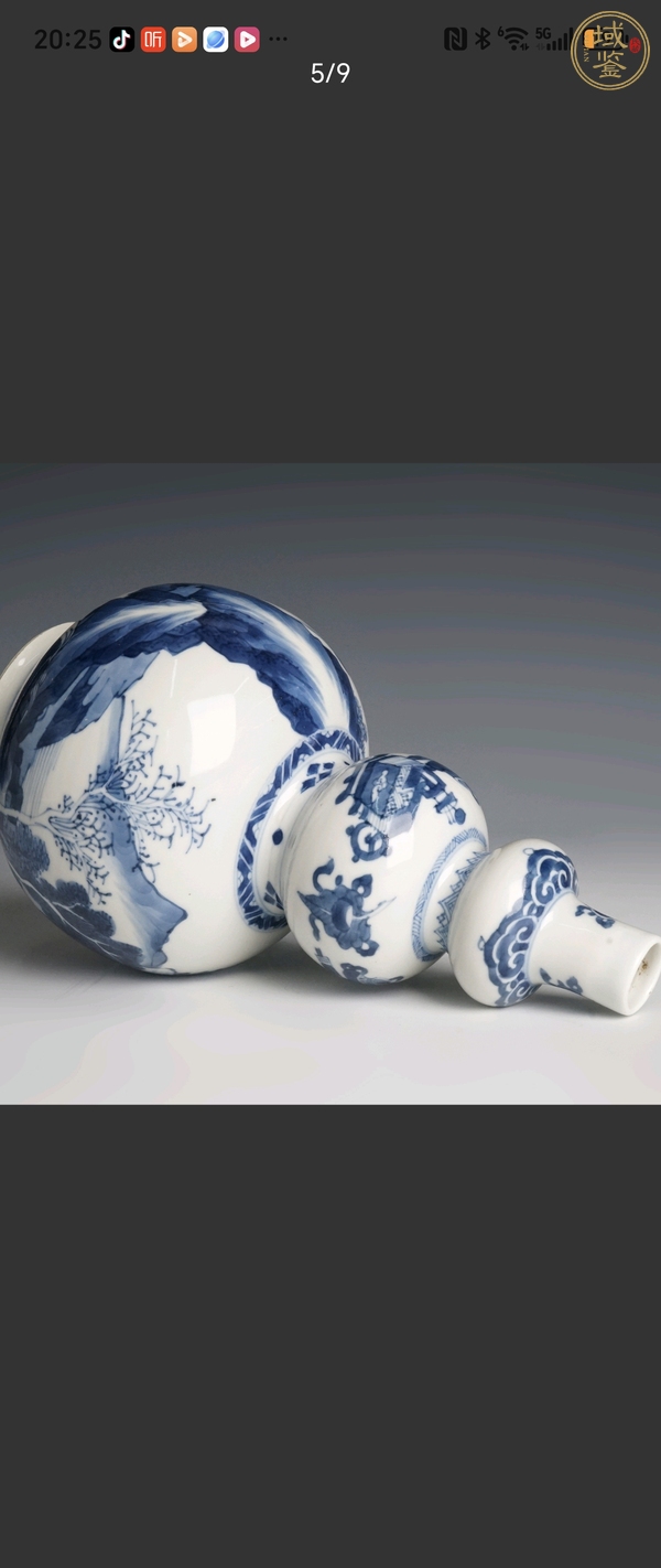 古玩陶瓷青花葫蘆瓶真品鑒賞圖
