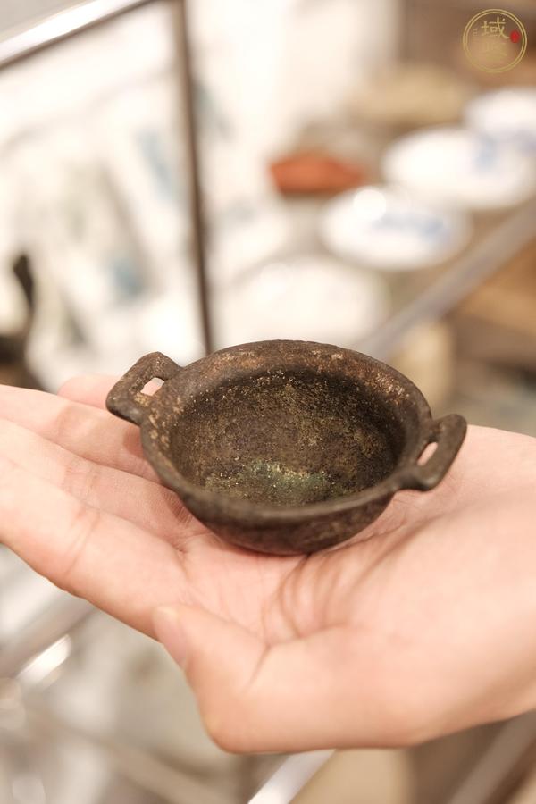 古玩銅器銅油燈真品鑒賞圖