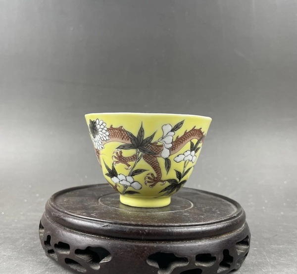 古玩陶瓷大雅齋風格仰鐘杯拍賣，當前價格1300元