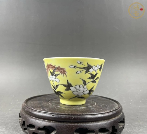 古玩陶瓷大雅齋風(fēng)格仰鐘杯真品鑒賞圖