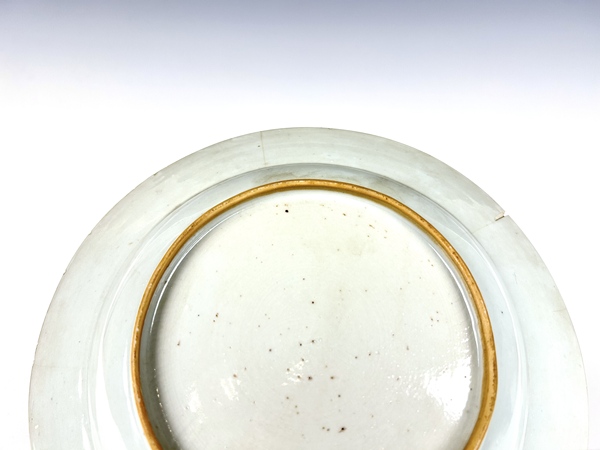 古玩陶瓷清康熙 · 荷塘鴛鴦青花盤拍賣，當(dāng)前價(jià)格0元