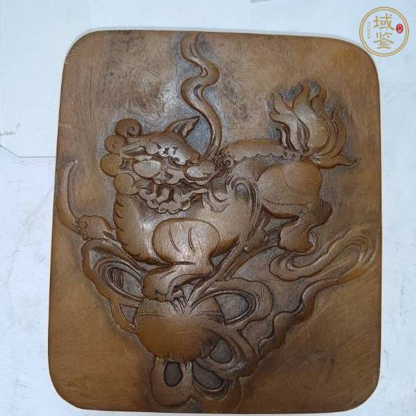 古玩玉器壽山石雕“獅子繡球”鎮(zhèn)紙真品鑒賞圖