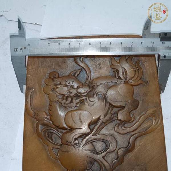 古玩玉器壽山石雕“獅子繡球”鎮(zhèn)紙真品鑒賞圖
