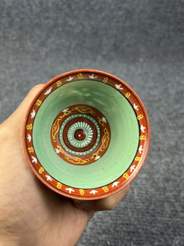 古玩陶瓷粉彩佛教人物杯拍賣，當前價格4588元