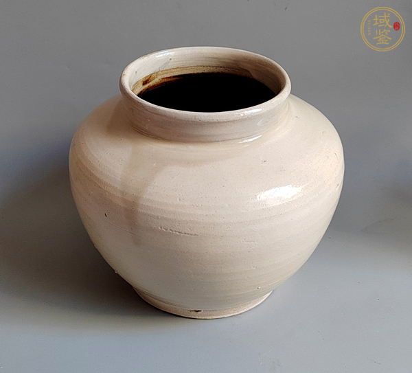 古玩陶瓷白釉罐真品鑒賞圖