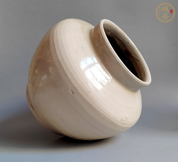 古玩陶瓷白釉罐真品鑒賞圖