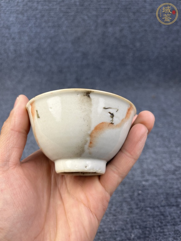 古玩陶瓷石紋釉茶圓真品鑒賞圖
