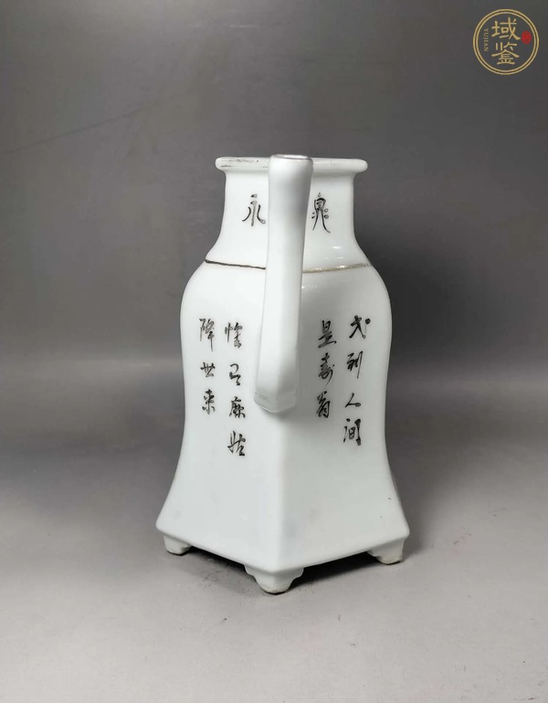 古玩陶瓷粉彩執(zhí)壺真品鑒賞圖