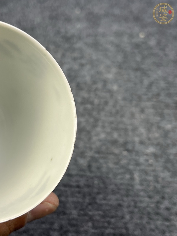 古玩陶瓷青花漁樵耕讀仰鐘杯真品鑒賞圖