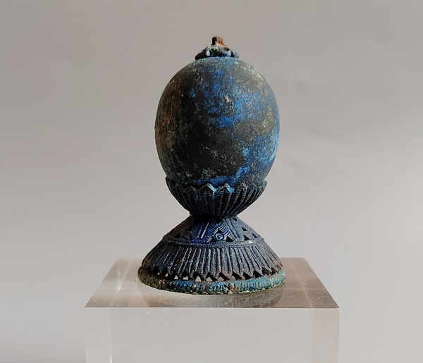 古玩轉(zhuǎn)賣(mài)清代鏤空蓮瓣紋帽頂拍賣(mài),當(dāng)前價(jià)格1088元