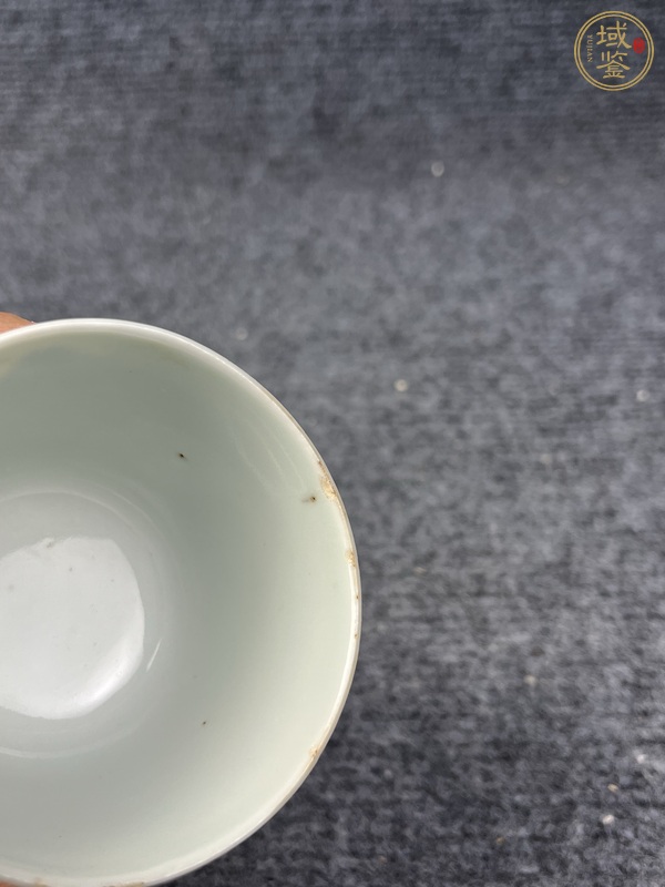 古玩陶瓷青花漁樵耕讀仰鐘杯真品鑒賞圖